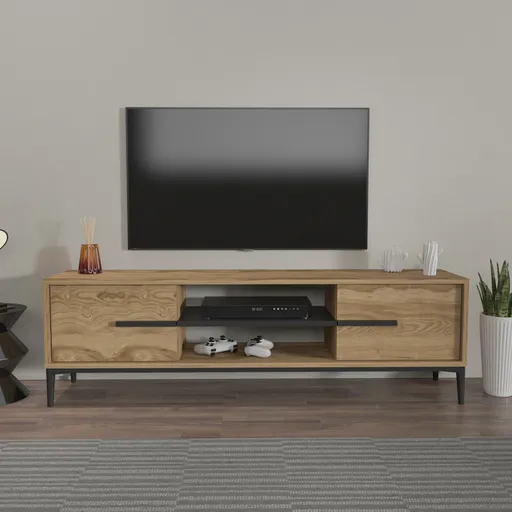 TV stolek Eslem - Oak, Black