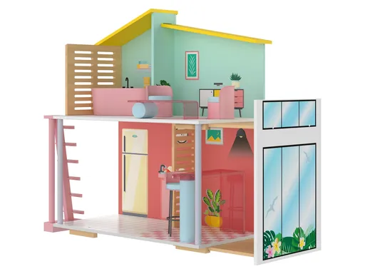 PlayTive Dřevěný domeček pro panenky Stella 375251