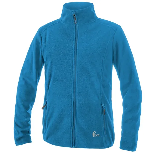Canis (CXS) Dětská fleecová mikina CXS GRANBY CHILD - Azurově modrá | 120 cm