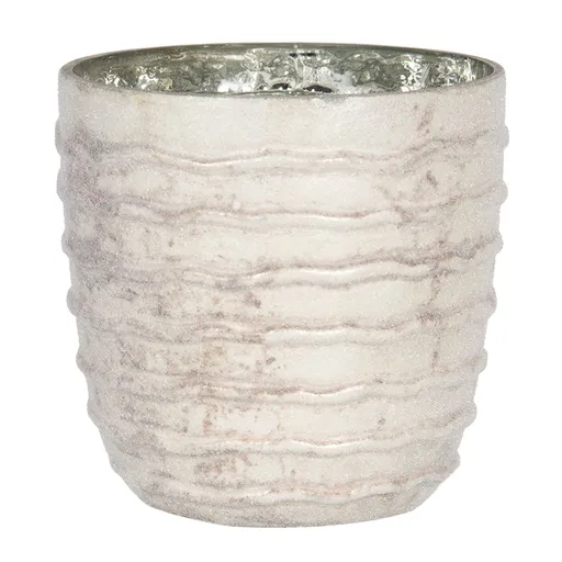 Skleněný svícen na čajovou svíčku Ondine - Ø 11*11 cm Clayre & Eef