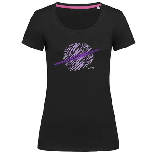 Bontis Dámské tričko SATURN - Černá / fialová | L