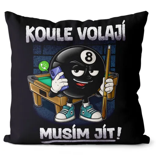 Polštář Koule volají (Velikost: 40 x 40 cm)