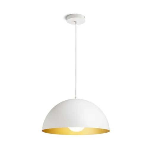 RED - DESIGN RENDL RENDL GLADYS 40 závěsná bílá/zlatá 230V E27 30W R14112