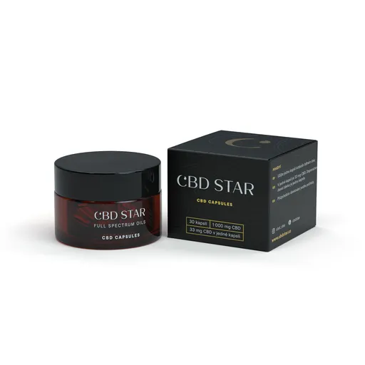 CBD STAR CBD kapsle 10 % Full Spectrum CBD, 30 cps
