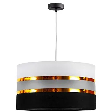 Lustr na lanku CORAL 1xE27/60W/230V černobílá (116849)