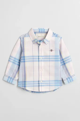 KOŠILE GANT CHECKED OXFORD BD LS SHIRT LIGHT PINK