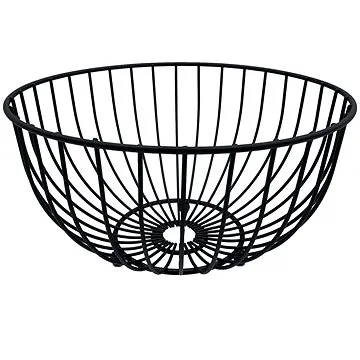 Ocelový koš na ovoce 25 cm černý Kinghoff 1704 (5906716917043)