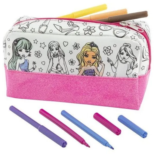 Penál vybarvovací na zip Besties