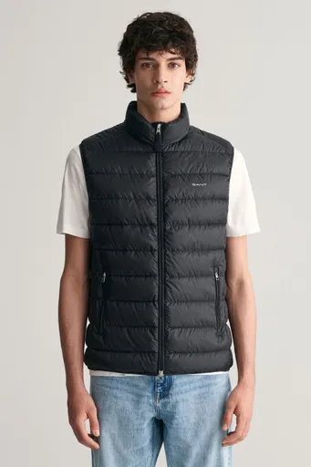 VESTA GANT LIGHT DOWN VEST BLACK