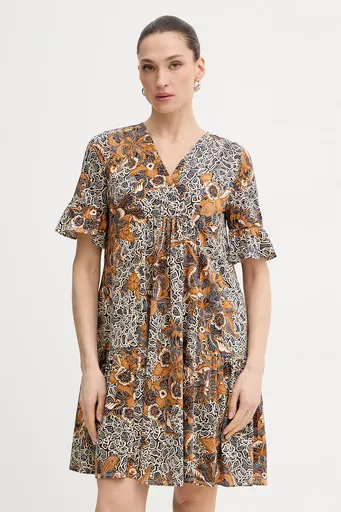 Bavlněné šaty Weekend Max Mara FUOCO