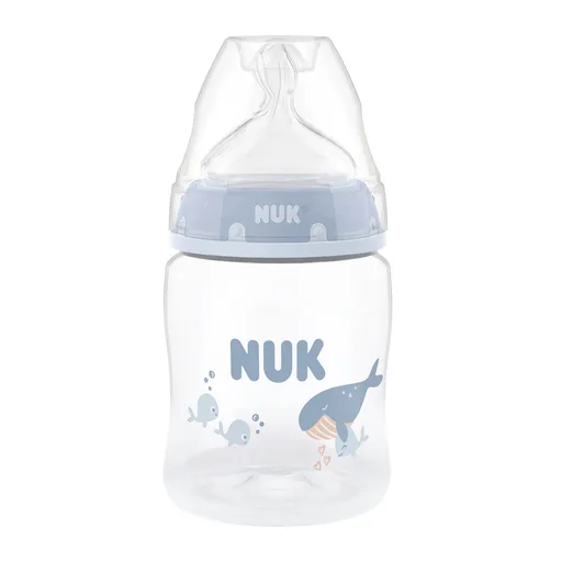 NUK First Choice Láhev 0m+ 150 ml 1 ks whale