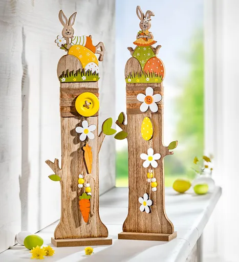 Dřevěné dekorační sloupky Lisa a Tom