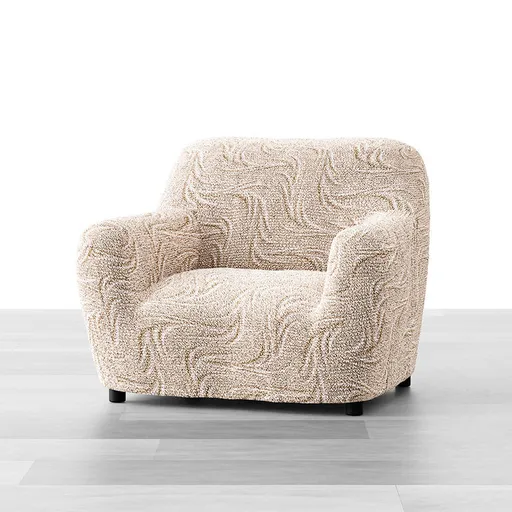 Bielastické potahy BRILLANTE béžové křeslo (š. 60 - 110 cm)