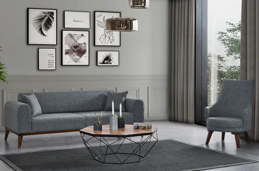 Křeslo ušák Cofi - Light Grey