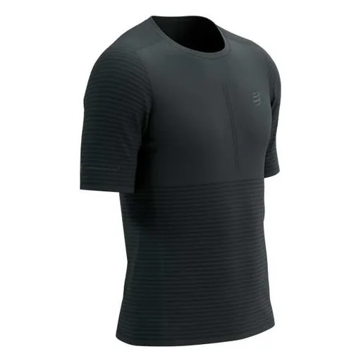 Compressport RACING SS TSHIRT M Pánské běžecké triko, černá, velikost