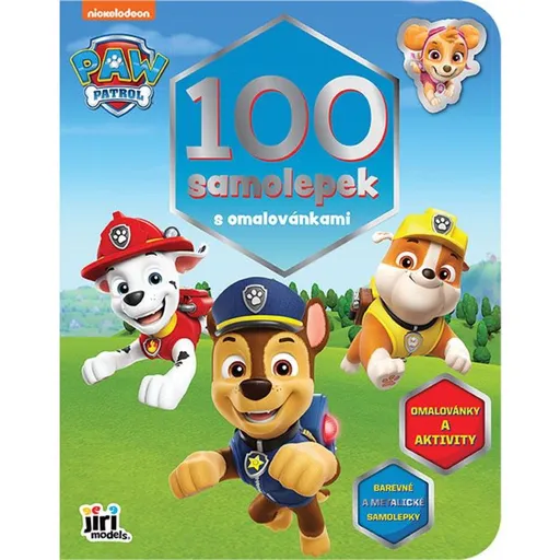 Jiří Models 100 samolepek s omalovánkami Tlapková patrola