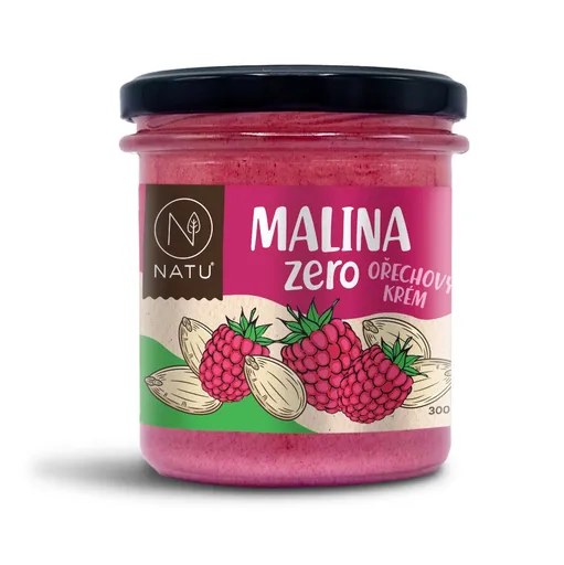 NATU Malina zero ořechový krém 300 g