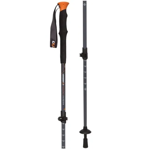 Crossroad MOHAWK Třídílné trekové hole, tmavě šedá, velikost