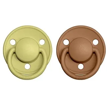 Bibs De Lux dudlík z přírodního kaučuku 2 ks Meadow/ Earth - velikost 1 (0-6 m.) (0353357)