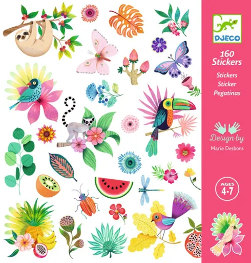 DJECO Samolepky Exotický ráj