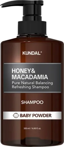 KUNDAL Přírodní hydratační šampon Honey & Macadamia Baby Powder (Nature Shampoo) 500 ml