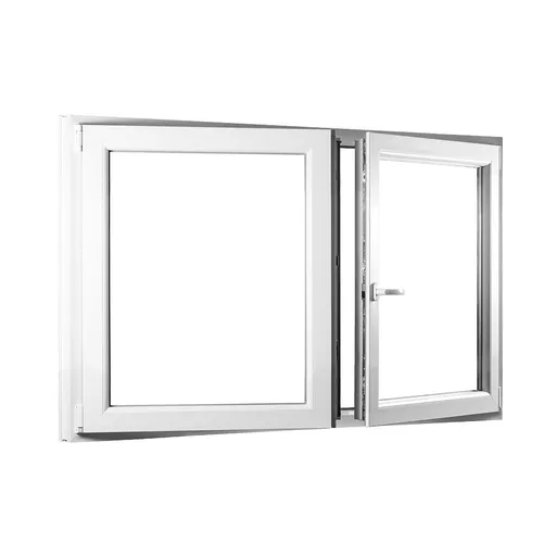 Dvoukřídlé plastové okno se štulpem REHAU Smartline+ - SKLADOVÁ-OKNA.cz - 1450 x 1100