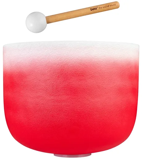 Sela Crystal Singing Bowl Chakra 14" - Red, Root, C (432Hz)