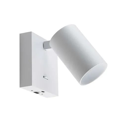 Light Impressions Deko-Light nástěnné přisazené svítidlo - Can Tilt hranaté USB, 1x 7,5 W GU10, bílá 341339