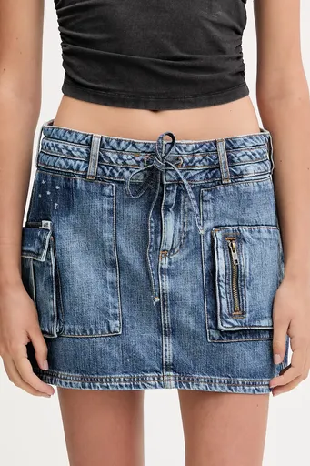 Džínová sukně Guess Originals HARRINGTON