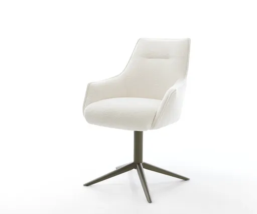 Jídelní židle Alja-Flex s područkami bouclé měkký béžová