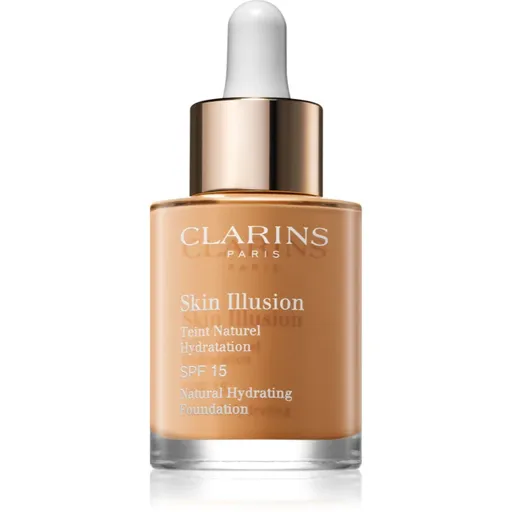 Clarins Skin Illusion Natural Hydrating Foundation rozjasňující hydratační make-up SPF 15 odstín 112 Amber 30 ml