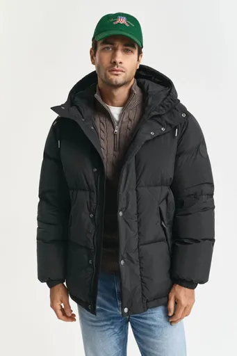 BUNDA GANT DOWN PUFFER JACKET BLACK
