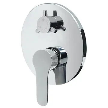 Mereo Sprchová podomítková baterie s trojcestným přepínačem, Zuna, Mbox, kulatý kryt, chrom