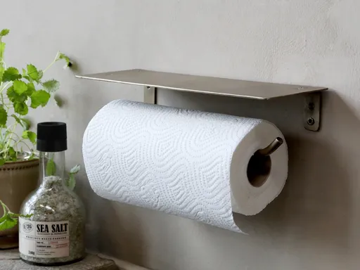 Bronzový antik kovový držák na kuchyňské utěrky - 28*7*10cm Chic Antique