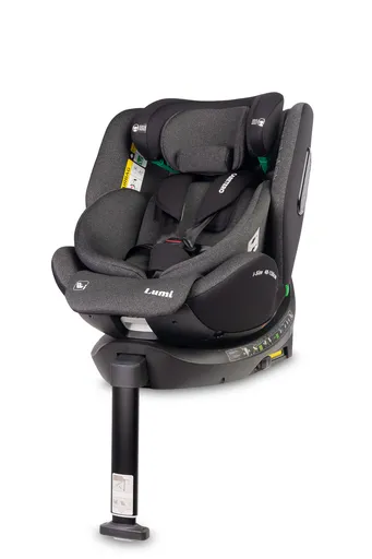 Caretero Autosedačka Lumi i-Size 40–150 cm, Isofix,  360°, růstová,  tm. šedá