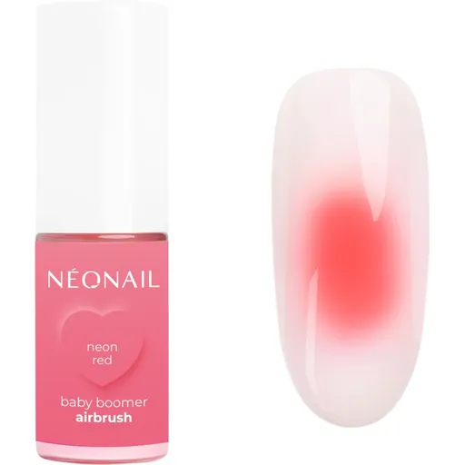 NEONAIL Baby Boomer Airbrush barevný pudr na nehty odstín Neon Red 5 g