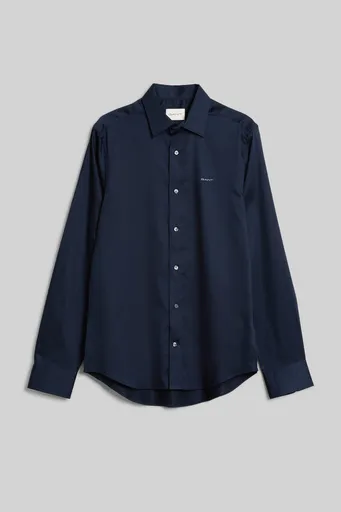 KOŠILE GANT SLIM SATEEN SHIRT EVENING BLUE