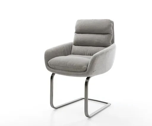 Jídelní židle Abelia-Flex s područkami strukturovaná látka