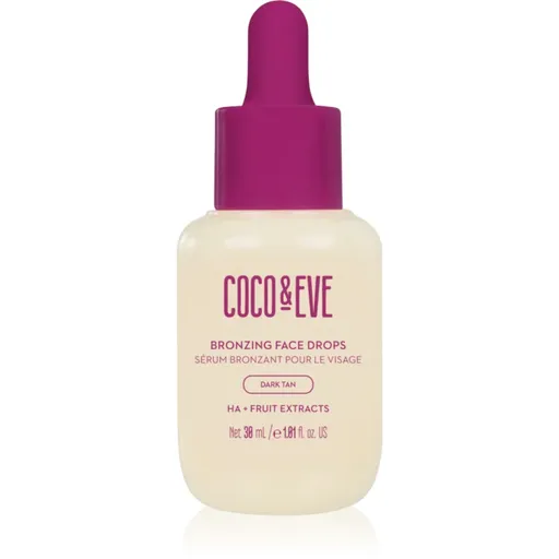 Coco & Eve Sunny Honey Bronzing Face Drops samoopalovací kapky na obličej Dark Tan (new) 30 ml
