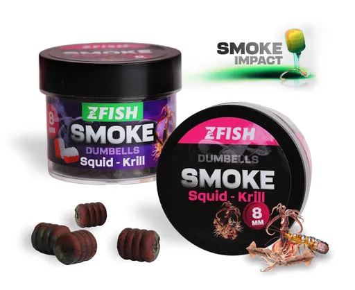Zfish Smoke POP-UP Dumbells 8mm 20g - Squid-Krill,Zfish Smoke POP-UP Dumbells 8mm 20g - Squid-Krill
