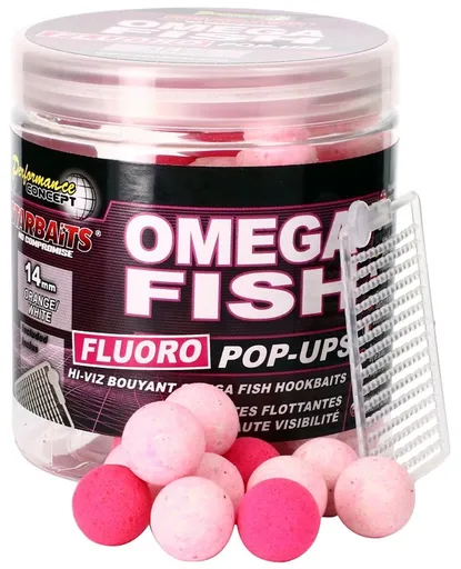 Starbaits Plovoucí boilies Fluo Omega Fish 80g - 14mm,Starbaits Plovoucí boilies Fluo Omega Fish 80g - 14mm