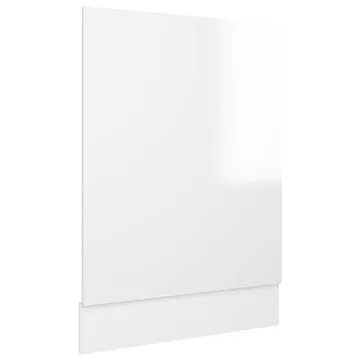 Panel na myčku bílý vysoký lesk 45×3×67 cm dřevotříska 802559