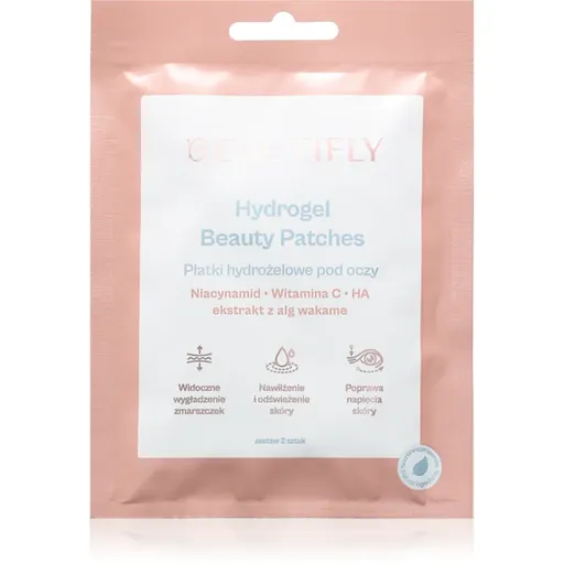 Beautifly Hydrogel eye patches zpevňující gelové polštářky pod oči 1 pár
