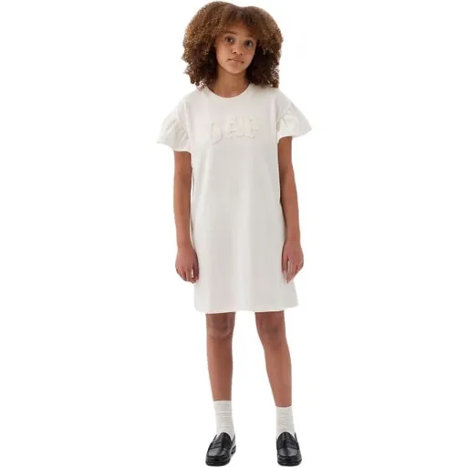 GAP ACTIVE Dívčí šaty, bílá, velikost