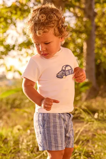 Dětská souprava s příměsí lnu Mayoral