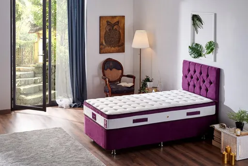 Mattress Violet 90x200 cm Single Size Middle Firm Mattress