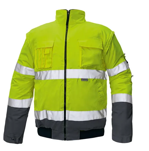 CLOVELLY pilot bunda HV žlutá/navy S