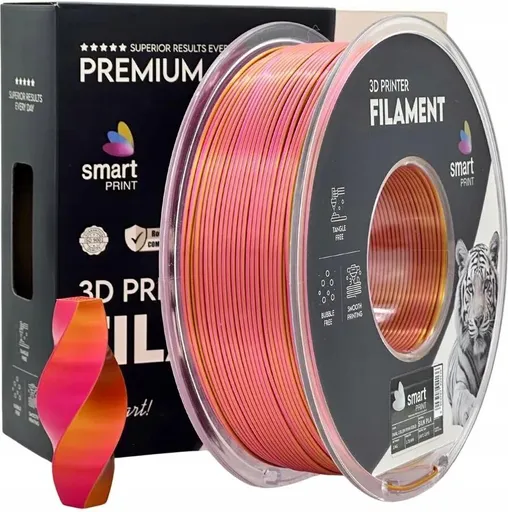 Silk PLA Dual Color pink gold | Smart Print