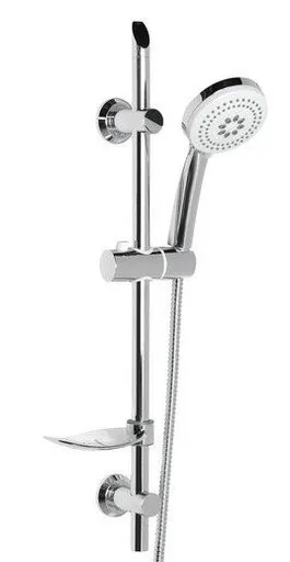 Aqualine SUNRA s mýdlenkou, posuvný držák, chrom 11444