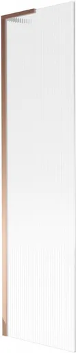 MEXEN/S Next L vanová zástěna FIX 50 x 150, proužky, růžové zlato 895-050-000-03-09-60